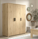 Sam 3 Door Wardrobe Oak (VIP)