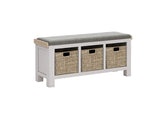 Salcombe Storage Bench W/Grey Cushion