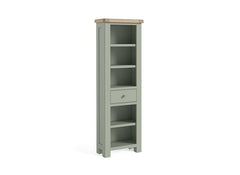 Salcombe Sage Slim Bookcase - c/o