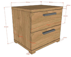 Sam Nightstand Oak (VIP)