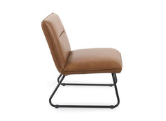 Saxon Faux Leather Lounge Chairs