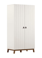 Sezane 2 Door Wardrobe Clay/Walnut (VIP)