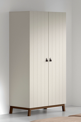 Sezane 2 Door Wardrobe Clay/Walnut (VIP)