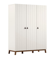 Sezane 3 Door Wardrobe Clay/Walnut (VIP)