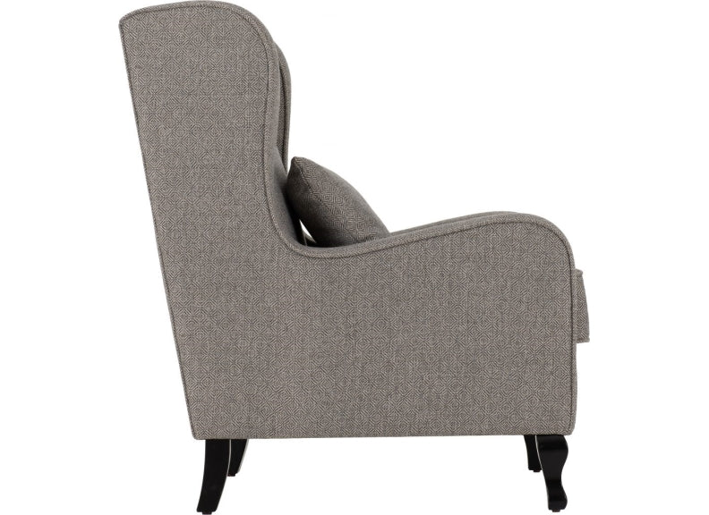 Sherborne Grey Fabric Armchair - side