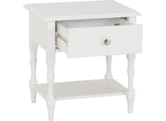 Stratford Bedside Table with Drawers & Shelf – Modern Storage Nightstand for Bedroom