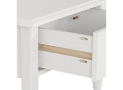 Stratford Bedside Table with Drawers & Shelf – Modern Storage Nightstand for Bedroom