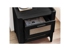 Sydney Black Ash Bedside - 1