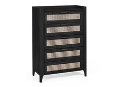 Sydney Black Ash 5 Drawer Chest - 1