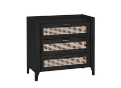 Sydney Black Ash 3 Drawer Chest - 1