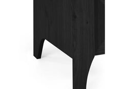 Sydney Black Ash 3 Drawer Chest - leg
