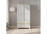Salcombe Grey Two Door Gents Wardrobe - c/o