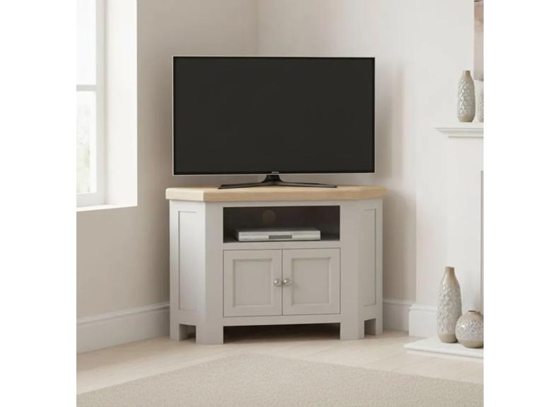 Salcombe Grey Corner TV - room
