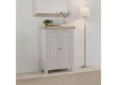 Salcombe Grey Shoe Cabinet - room