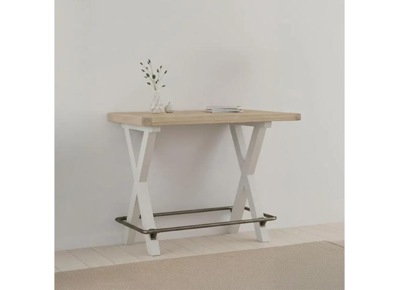 Salcombe Grey Bar Table - room