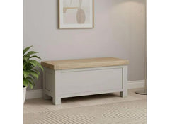 Salcombe Grey Blanket Box - room