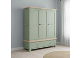 Salcombe Sage Triple Wardrobe - room