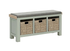 Salcombe Sage Storage Bench – Elegant, Modern & Built to Last