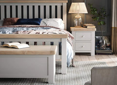 Salcombe Grey Bedside Table - Elegant, Modern & Built to Last