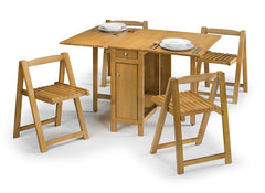 Savoy Foldaway Dining Oak - open