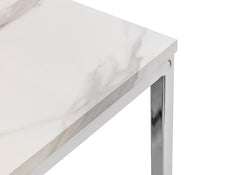 Scala White Lamp Table - top