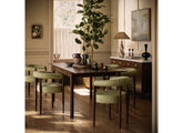 Florence Dining Set – Dark Wood Frame | Three Chair Colour Options