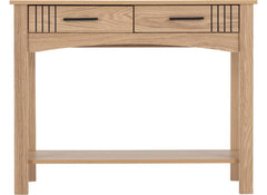 Tessa Console Table – Oak Effect Wooden Occasional Table With Storage Compartment | Modern Occasional Furniture