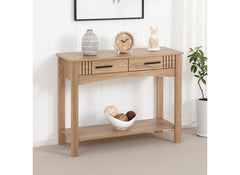 Tessa Console Table – Oak Effect Wooden Occasional Table With Storage Compartment | Modern Occasional Furniture