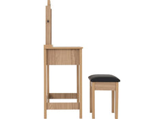 Tessa Dressing Table Set – Oak Effect Bedroom Furniture | Modern Bedroom Furniture