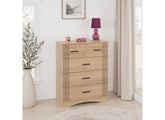 Tessa 2+3 Drawer Bedroom Chest – Oak Effect Bedroom Furniture | Modern Bedroom Furniture