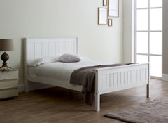 Taurus White High End Bed - room
