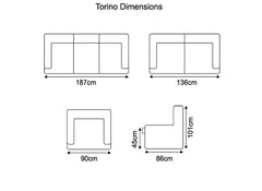 Torino Half-Leather Powered Two Seat Sofa – Luxury Electric Recliner Chair In Saddle