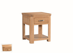 Treviso Oak End Table With Drawer
