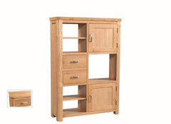 Treviso Oak High Display Cabinet