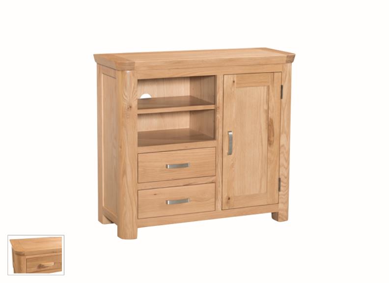 Treviso Oak Media Centre Sideboard