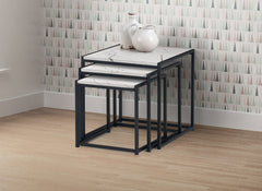 Tribeca Marble Effect Nest Of Tables - room