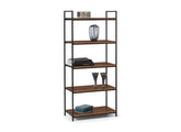 Tribeca Walnut Tall Bookcase - 1