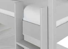 Trio Triple Bunk Bed - dove grey detail
