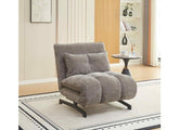 Tucker Stone Futon Style Sofa Beds – Japanese Style Fabric Sleeper Sofa in Stone, Terracotta & Winter Moss