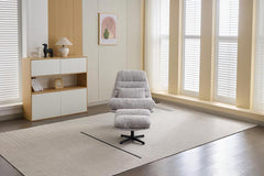 Turner Ash Chair With Footstool - 1
