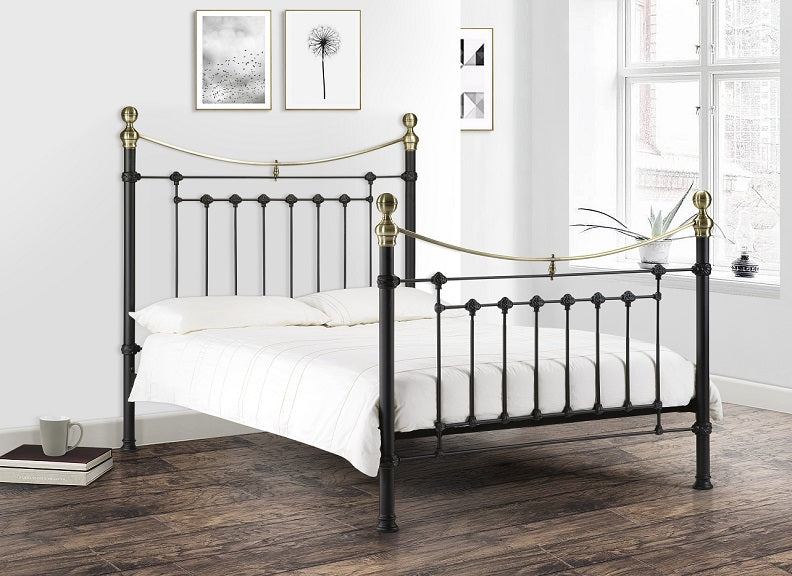 Victoria Satin Black Bedroom