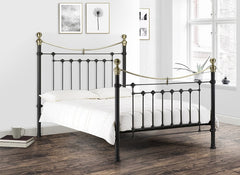 Victoria Satin Black Bedroom