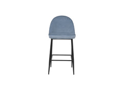 Valent Blue Fabric Bar Chair - 2