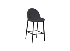 Valent Dark Grey Fabric Bar Chair - 1