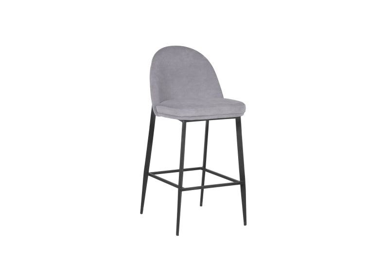 Valent Light Grey Fabric Bar Chair - 1