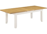 WINDSOR EXTENDING DINING TABLES - IVORY/OAK (WBF)