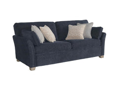 Winnie Static Three Seat Sofas – Fabric Upholstery with Bolster Cushions Included
