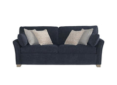 Winnie Static Three Seat Sofas – Fabric Upholstery with Bolster Cushions Included