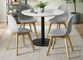 Luca Table With Agatha Grey Chairs