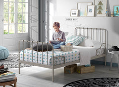 Alice Grey Metal Bedroom